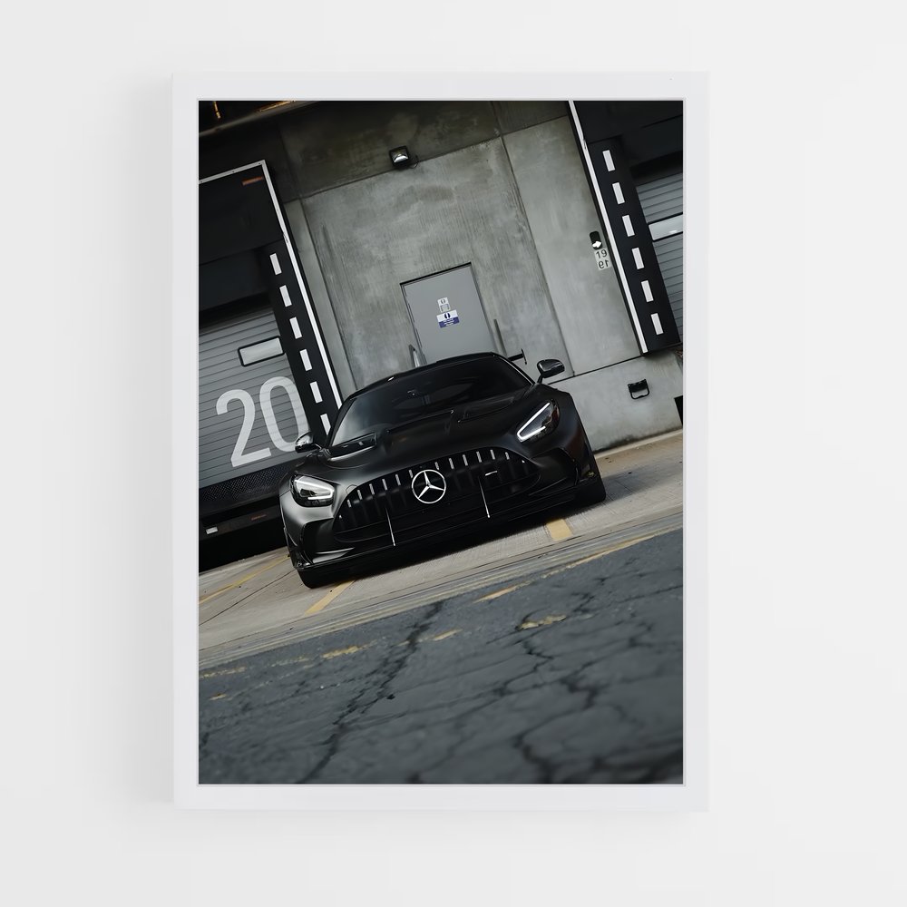 Poster impressionnant Amg GT Black Series – affiche Mercedes (vue 3)
